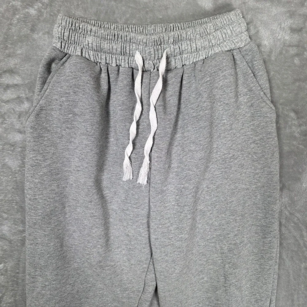 Elastic Drawstring Jogger Sweatpants Kids Gray GOOD Minimalist See Measurements